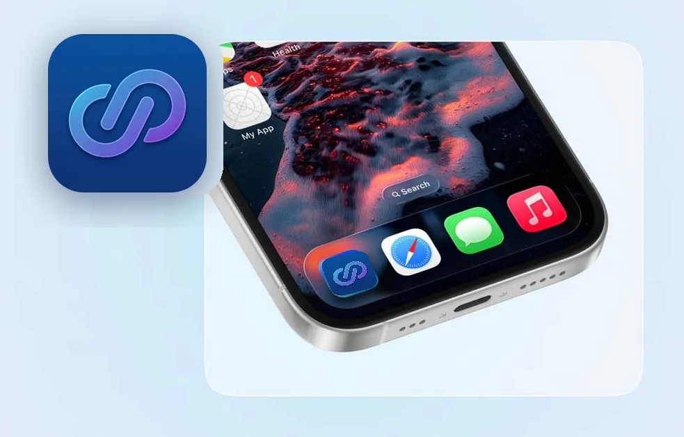 Ícono de la app SCAVA en un celular